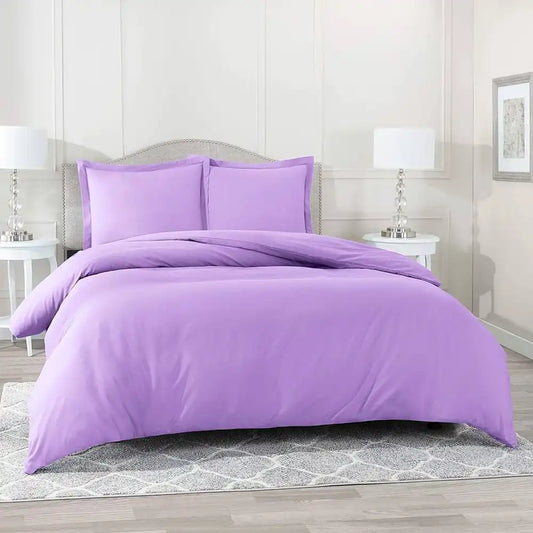 ths giza cotton double queen duvet cover mauve