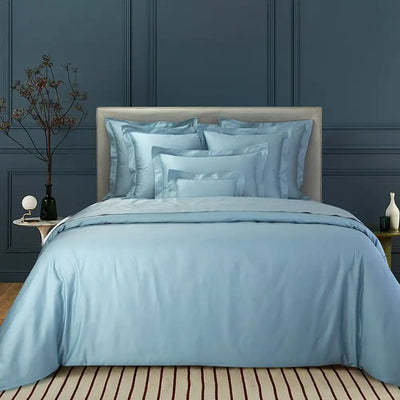 ths giza cotton king duvet cover baby blue