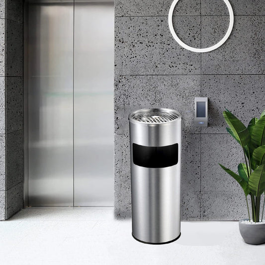 Wheelmate USA Stainless Steel Austin Lobby Bin 12L