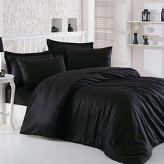 THS Giza Cotton Super King Flat Bed Sheet Onyx