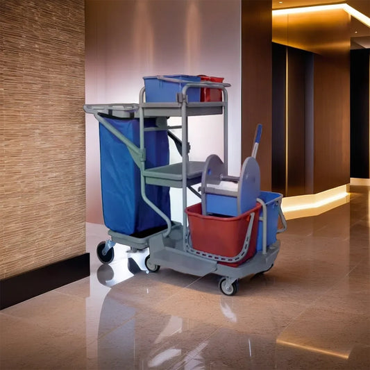 THS RSANTARES7 Multipurpose Service Trolley With Double Bucket