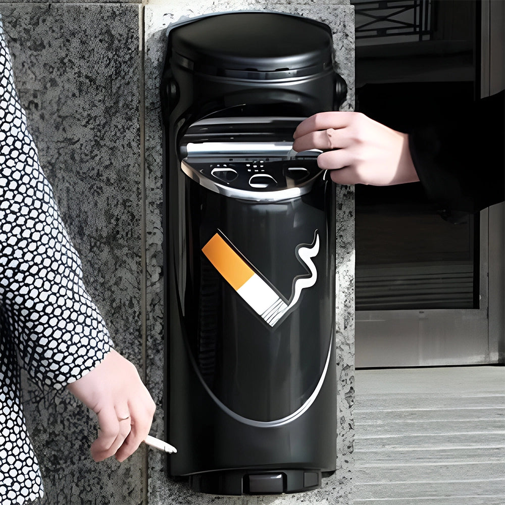 Tribeca Cigarette Waste Bin for Outdoor Floors with 26.5 x 21 x 104 cm