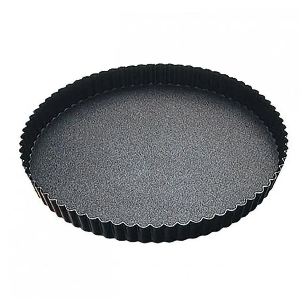 Louis Tellier Non-Stick Medium Deep Round Fluted Tart Mould Fixed Bottom Ø 26CM, H 3.5CM