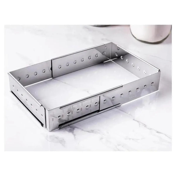 Louis Tellier Stainless Steel Adjustable And Extendable Cake Frame 28X16X4.5CM