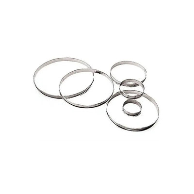 Louis Tellier Stainless Steel Tart Ring Rolling Edges Ø11CM , H 2CM