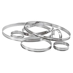 Louis Tellier Stainless Steel Tart Ring Rolling Edges Ø20CM , H 2CM