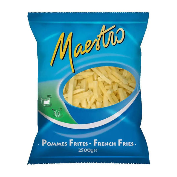 Maestro Frozen French Fries 9 mm, 2.5 kg x 4 packs