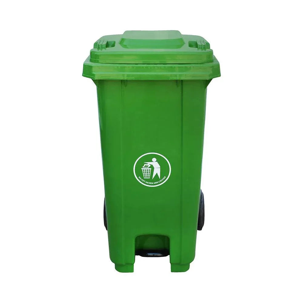 THS AF07302A Green Garbage Pedal Bin 120L