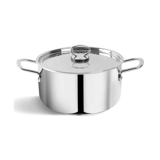 Pradeep Domestic Cookpot With Stainless Steel Design Lid, 7.3 Liter - HorecaStore