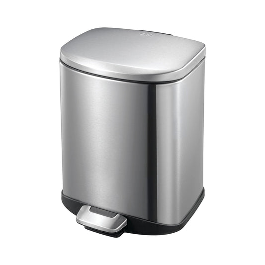 eko della stainless steel rectangular pedal bin 12 liter