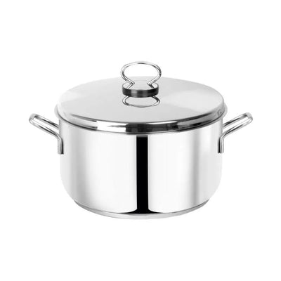 Pradeep Cookpot With Stainless Steel Dome Lid Plain, 7.3 Liter - HorecaStore