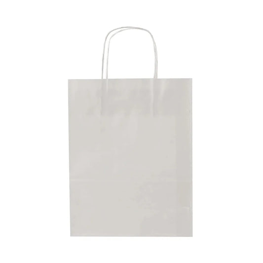 hotpack white paper bag with a twisted handle 34 x 18 x 34 cm 250 pcs