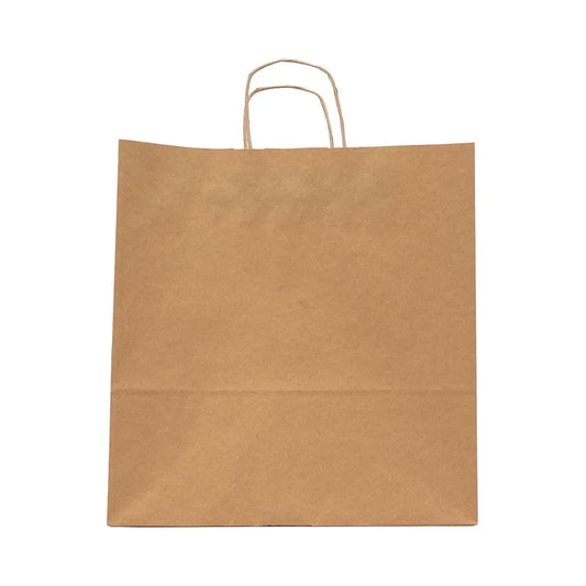 hotpack brown paper bag with a twisted handle 26 x 10 x 36 cm 25 pcs