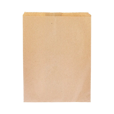 hotpack ribbed kraft food grade paper bag 15 x 20 cm 1000 pcs