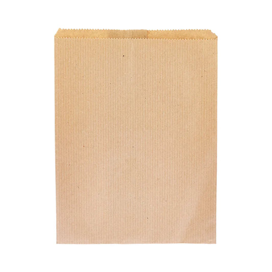 hotpack ribbed kraft food grade paper bag 15 x 20 cm 1000 pcs