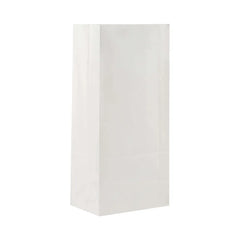 Hotpack Square Bottom White Paper Bag, 12 x 7 x 24 cm, 500 PCs