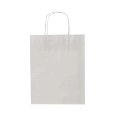 Hotpack White Paper Bag with a Flat HandIe, 29 x 15 x 29 cm, 250 PCs