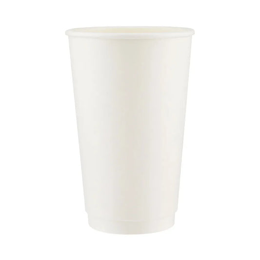 hotpack white double wall paper cup 474 ml 500 pcs