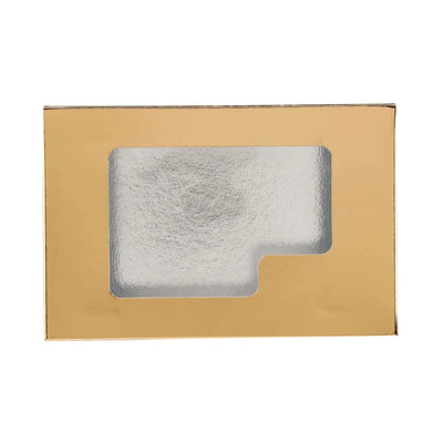 hotpack gold sweet paper box with window 15 x 10 x 4 cm 250 pcs