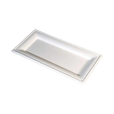 hotpack biodegradable rectangular plate 26 x 13 cm 500 pcs