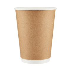 Hotpack Kraft Double Wall Paper Cup, 355 ml, 500 PCs