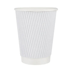 Hotpack White Ripple Paper Cup, 480 ml, 500 PCs