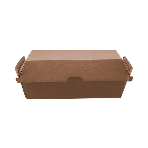 hotpack kraft flute dinner box 18 x 16 x 8 cm 150 pcs