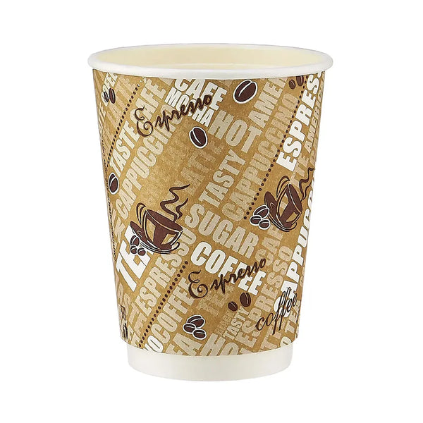 hotpack double wall ripple paper cup 355 ml 500 pcs