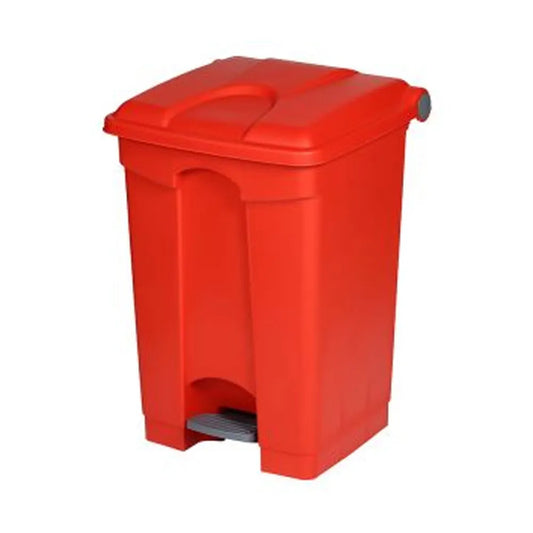 THS AF07317 Red Garbage Pedal Bin 68L