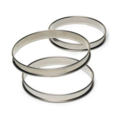 Gobel Deep Tart Ring Rolled Edges Ø 18 x 2.7 cm