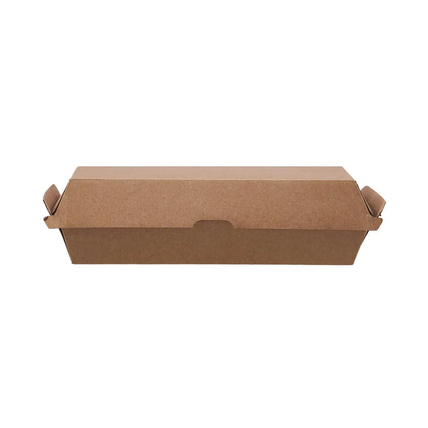 hotpack kraft fiute hotdog box 21 x 8 x 7 cm 200 pcs