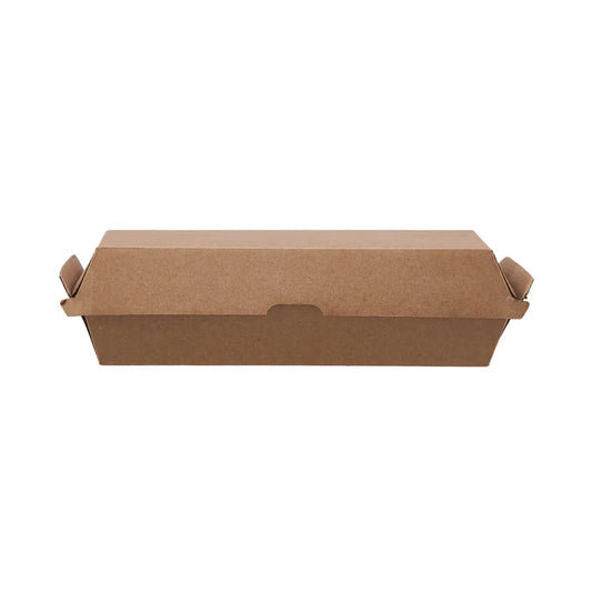 hotpack kraft fiute hotdog box 21 x 8 x 7 cm 200 pcs