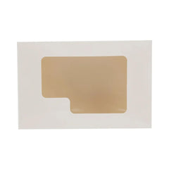 Hotpack White Sweet Paper Box with a Window, 25 x 10 x 4 cm, 250 PCs