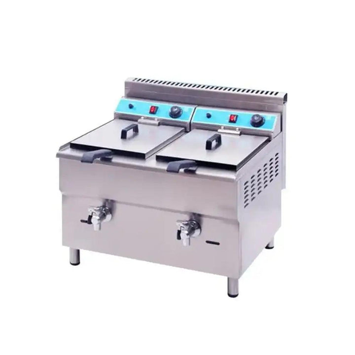 ths gf 182 gas fryer double with heavy duty elements 68 x 66 x 65 cm