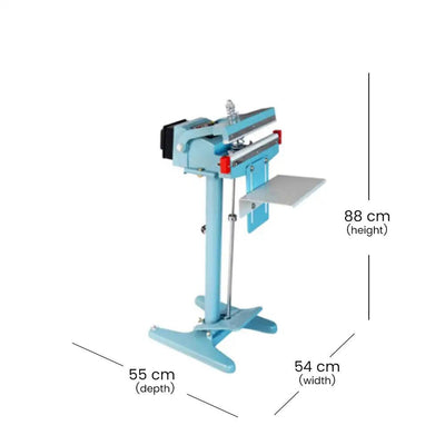 ths pfs 450 pedal impulse sealer foot operated sealing machine 1250 w 55 x 54 x 88 cm