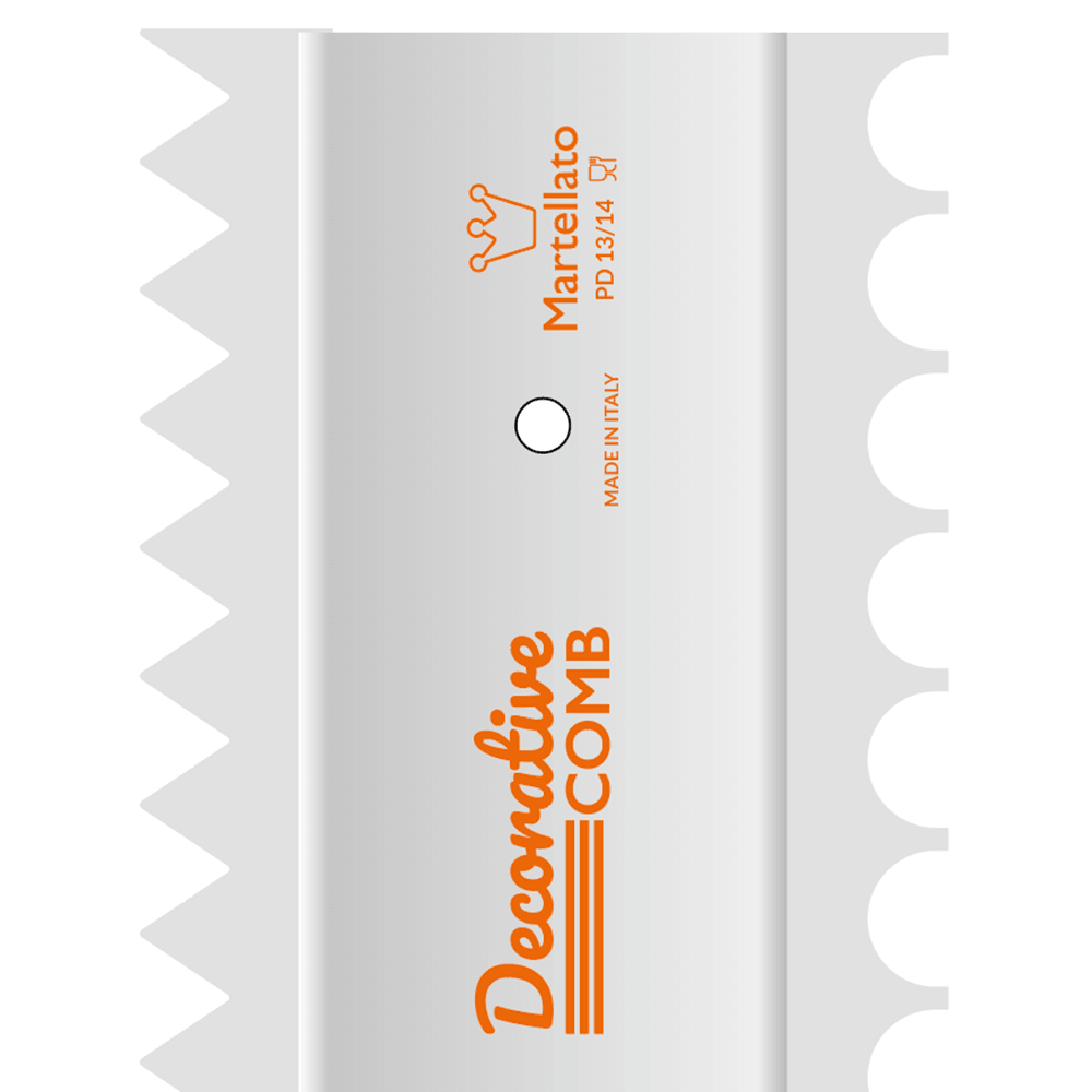 Martellato Plastic Long Comb 7 With Double Decoration 70CM