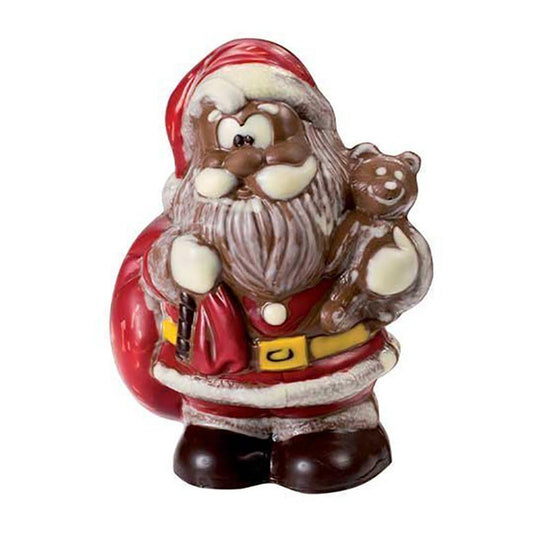 Martellato Thermoformed Plastic 3D Mould Santa Claus With Teddy Bear, H 16.8CM - HorecaStore
