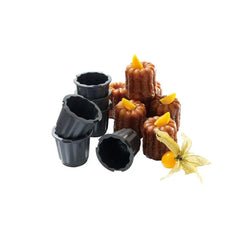 Matfer Bourgeat Exoglass Cannele Moulds, 6 Pieces, 5.5 cm