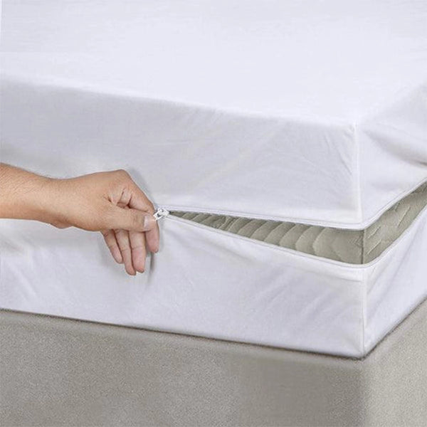 غطاء مرتبة Oasis Mattress Dust Mite، قفل بسحاب، مقاس 180 × 200 × 30 سم 120 جرامًا للمتر المربع