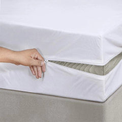 Oasis Mattress Dust Mite Mattress Cover, Zipper Lock 200 x 200 x 30 cm 120gsm