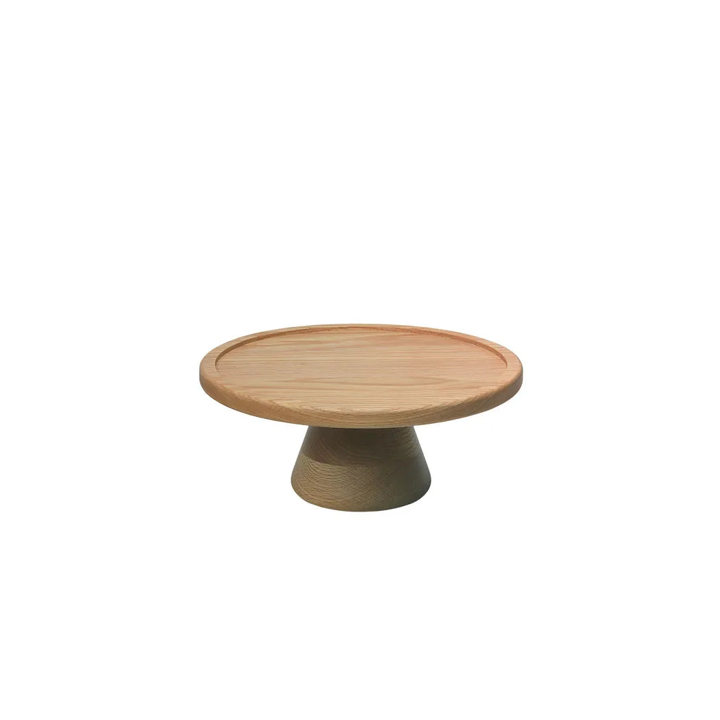 Wundermaxx Wooden Cake Stand, Ø 32 x H 13.6 cm, Oak