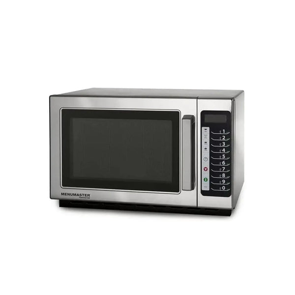 Menumaster Stainless Steel Electric 1100W Microwave with 10 Programmable Pads and 34L Capacity, 5 Power levels, L56 X W44 X H35 cm