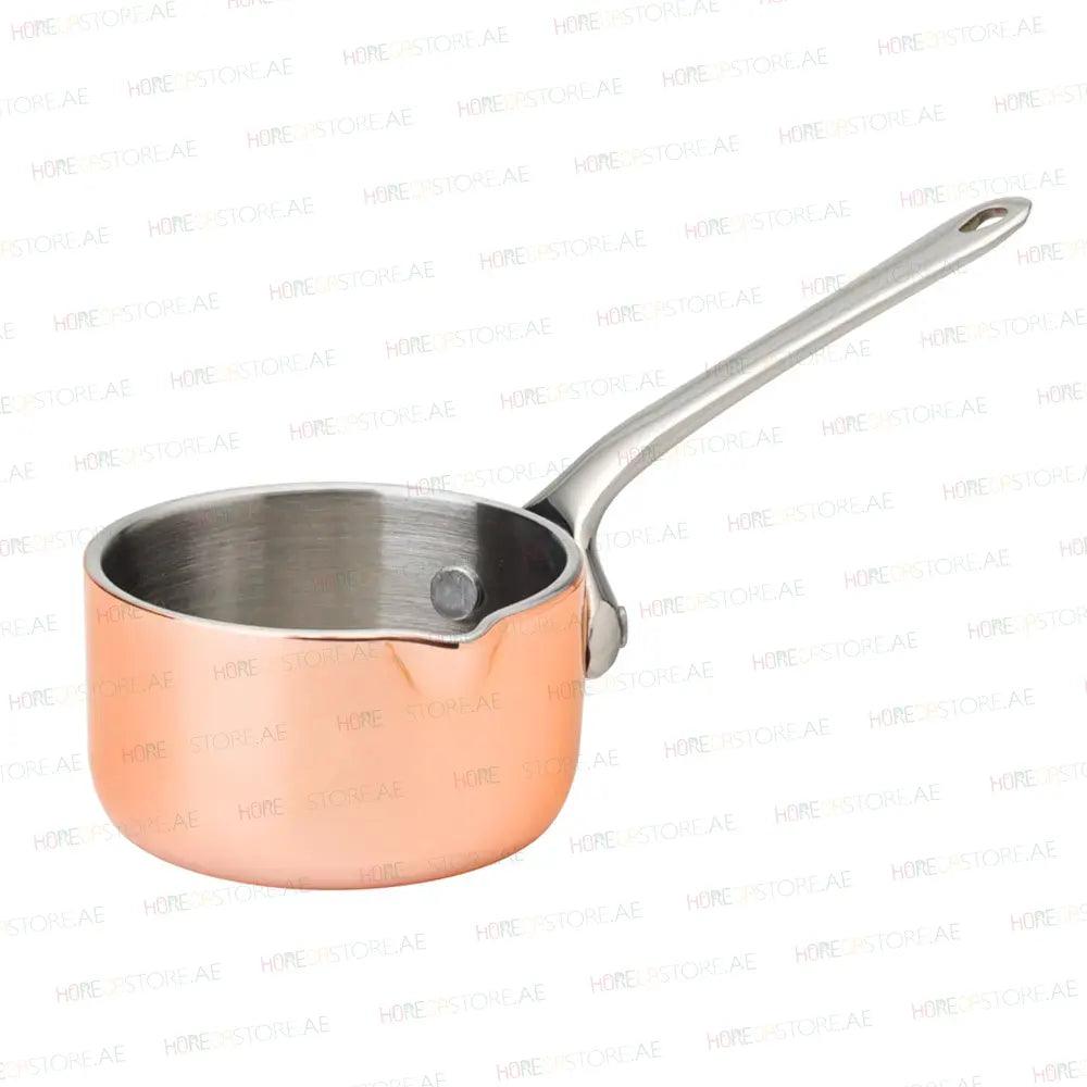 Mini Copper Pres Saucepan, Serve Small Appetizers, Side Dishes, Desserts, Ø 7.5 cm, 15 cl - HorecaStore