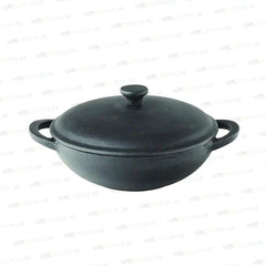 Mini Wok With Lid, Cast Iron, Serve Small Appetizers, Side Dishes, Desserts, Ø 21.5cm, 58cl