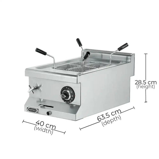 Empero EMP.6ME010 Electrical Pasta Cooker, Power: 4.5kW, 40x63.5x28.5 cm - HorecaStore