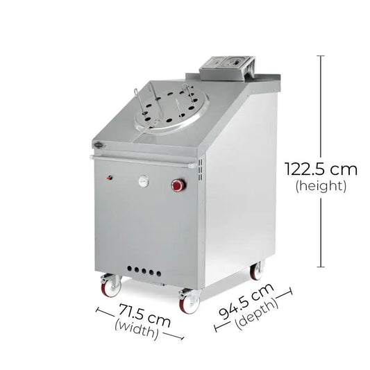 Empero EMP.TDR.01 Gas tankoori Oven Adaptable LPG or NG, Power 12 kW, 71.5 x 94.5 x 122.5 cm - HorecaStore