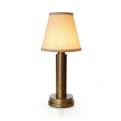 Neoz Rechargeable Product Table Lamp Victoria Real Aged Brass For Bar/Restaurant/Reffee Shop, Bedside Light For Bedroom 275 x 120 mm