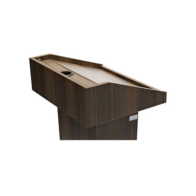 Ohio Lectern L 63 x W 68 x H 122 cm, MDF Laminated, Spacious Shelf, Sturdy Castors