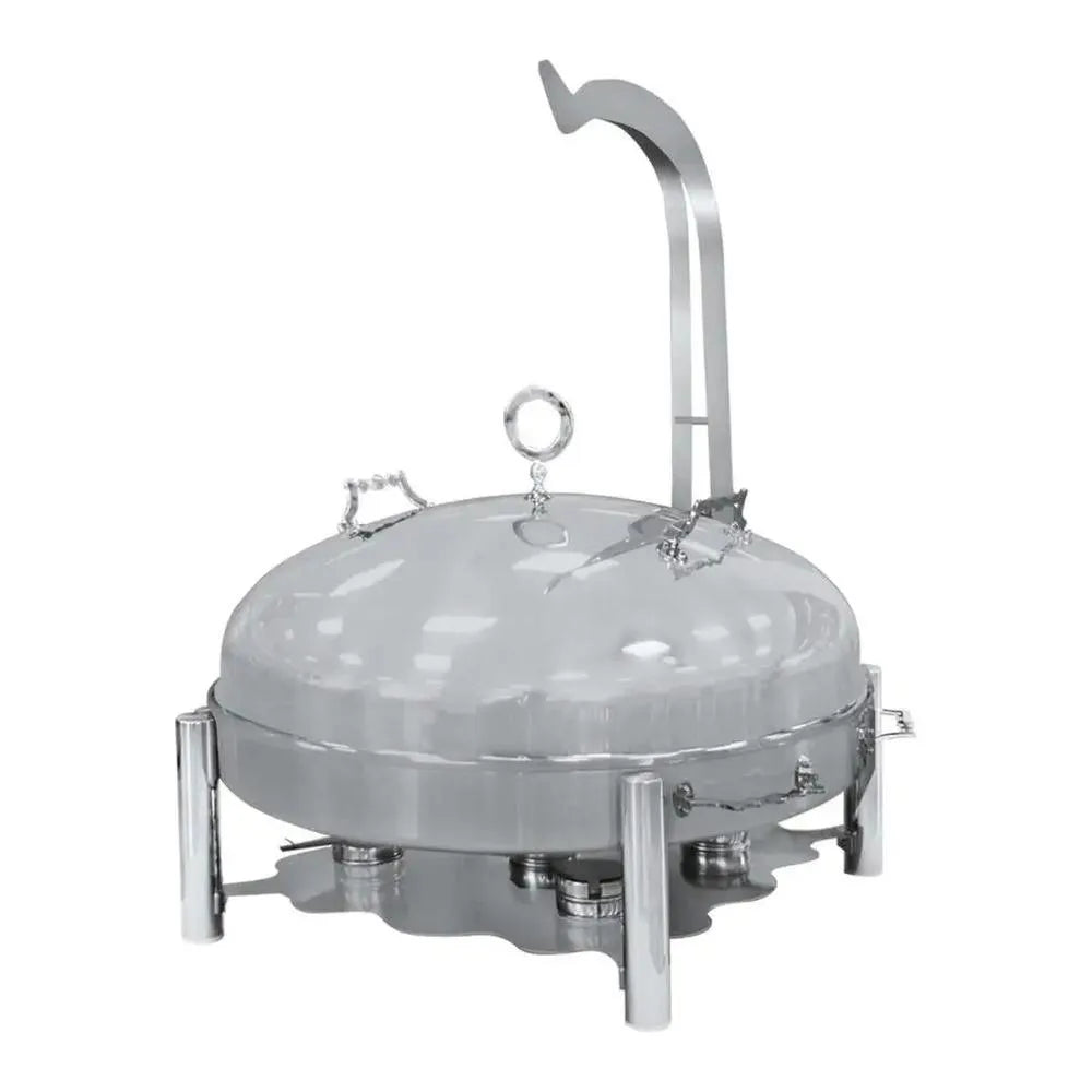 Ozti Stainless Steel Chafing Dish with Hanger Round, 80 cm