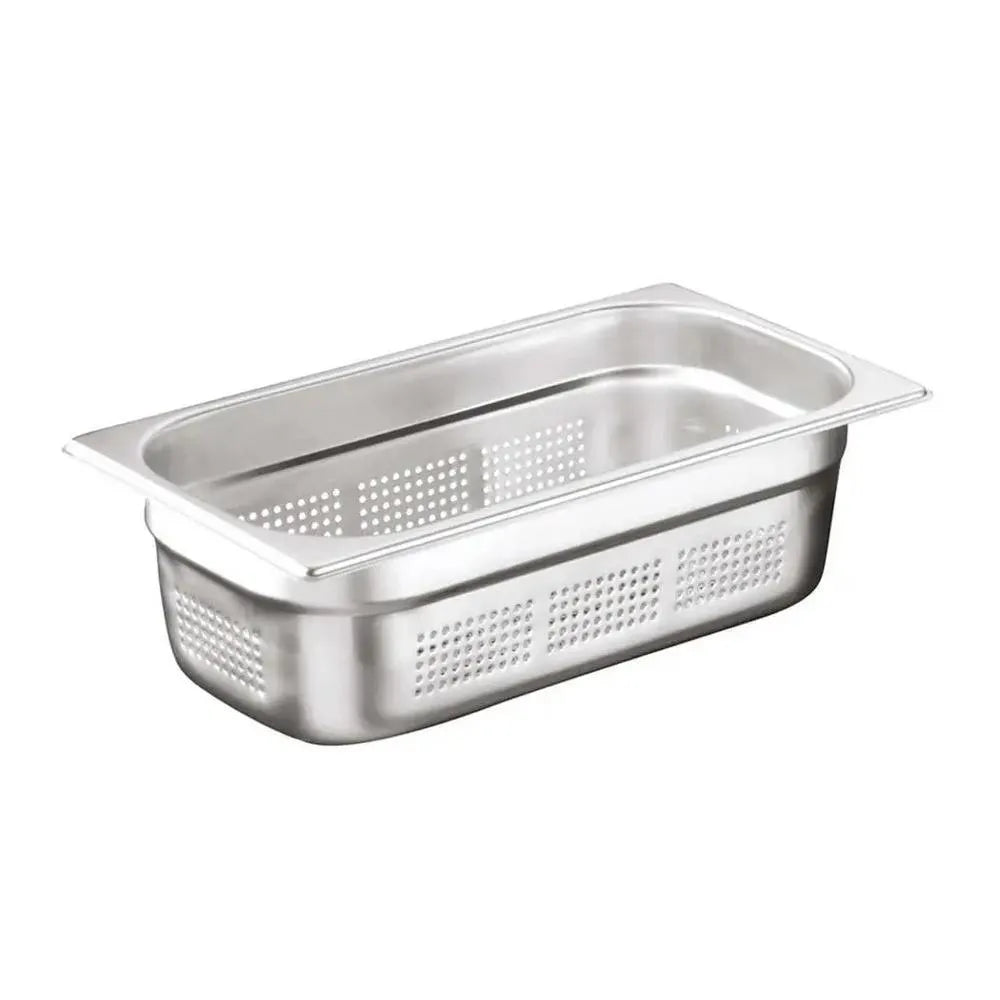 Ozti Stainless Steel GN 1/3 Perforated Gastronorm Container, 10 cm